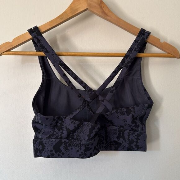 Joy Lab Strappy Sports Bra XS Dark‎ Gray Black Stretch - Picture 8 of 8